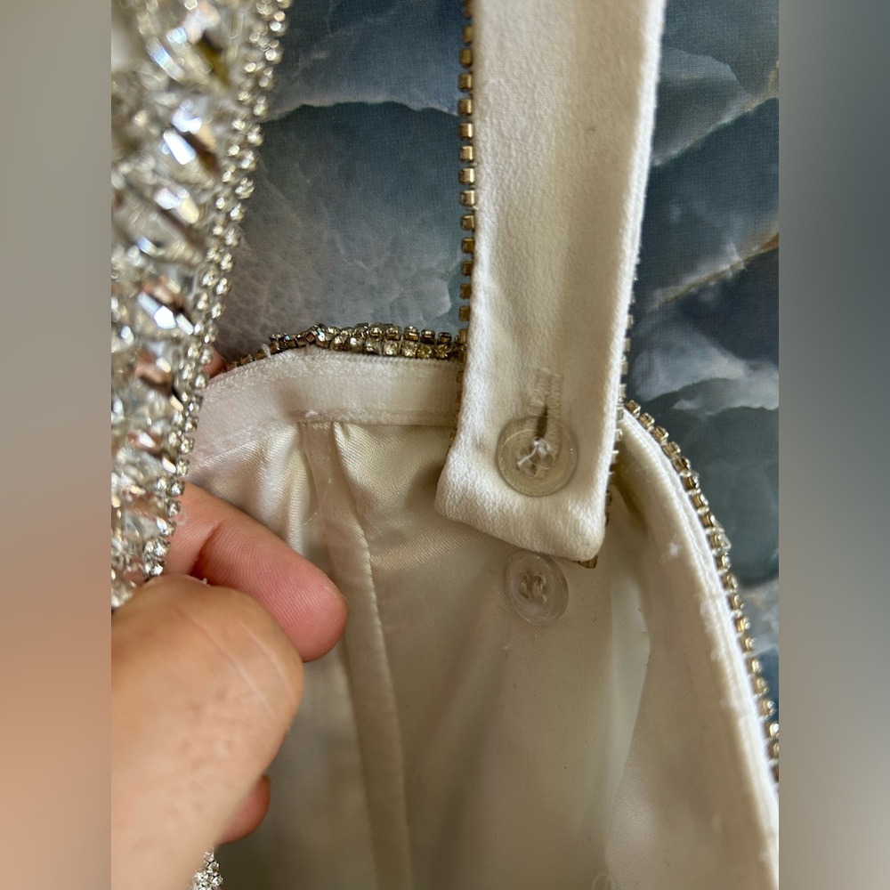 NWT Retrofete Pary Dress/ Withe / Silver/ Size L - Picture 12 of 16